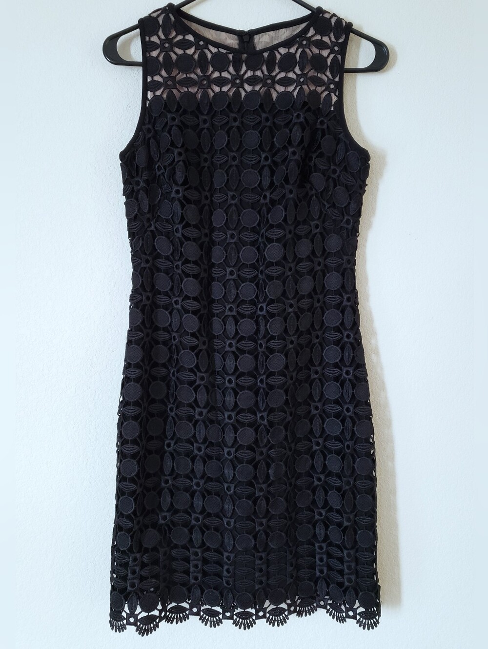 Ralph Lauren Black Lace Lace Sheath Dress, 4